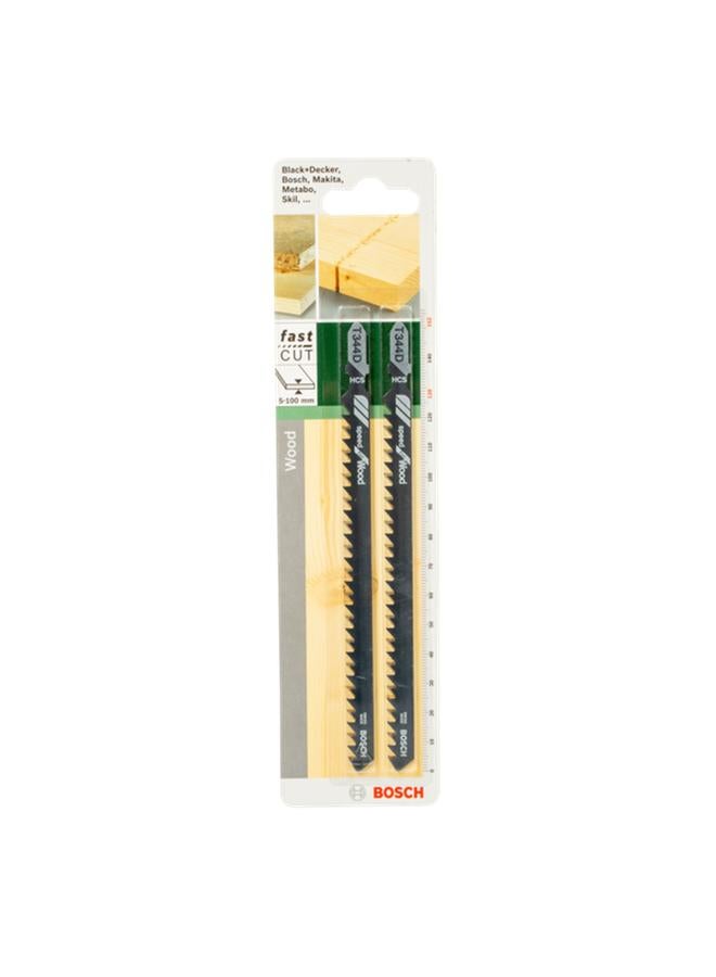 BOSCH 2-Piece T344D Thick Wood Jigsaw Blade 152mm - Image 3