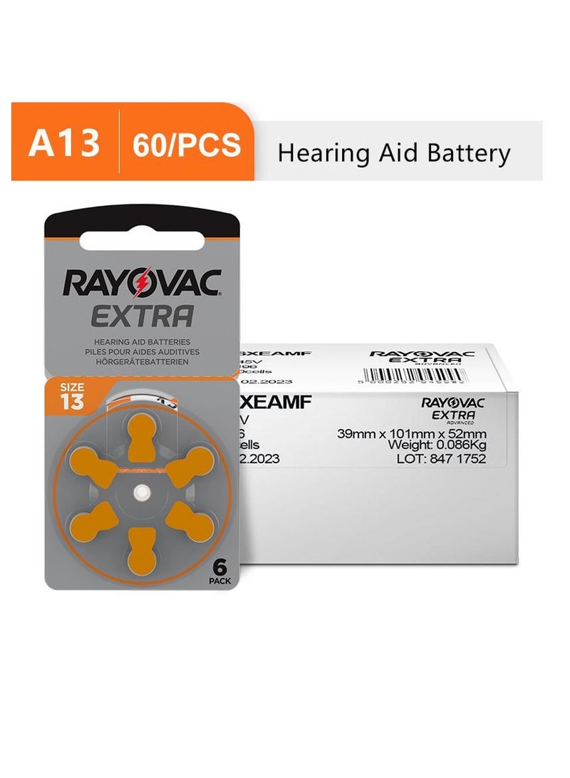 Rayovac - Hearing Aid Batteries - Size 13 - Pack of 60 Pieces - Image 2