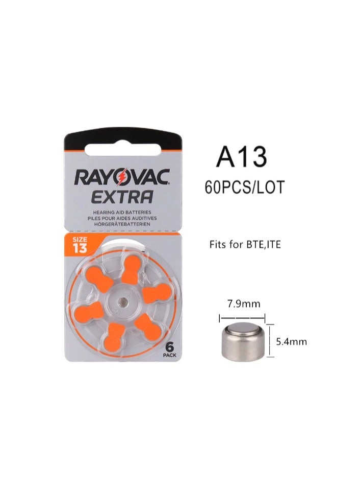 Rayovac - Hearing Aid Batteries - Size 13 - Pack of 60 Pieces - Image 5