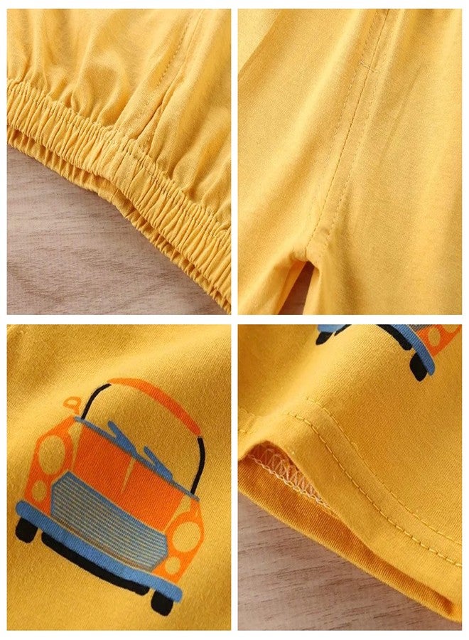 Vagefun Toddler Baby Boy Shorts - Dinosaur Lightweight Cotton Shorts for Kids Boys Summer Elastic Waist Short Pants - Image 4