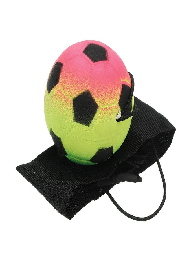 PATIKIL 1.9 Inch Sports Wrist Ball, Soccer Rubber Rebound Wristband Wrist Return Ball Sport on a String for Exercise Play, Mixed Colors - Image 1
