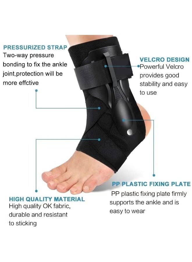 Ankle Brace, Ankle Support Brace for Ankle Sprains, Ankle Braces for Men Women, Ankle Support Sprained Ankle Brace for Basketball Soccer Volleyball (L) - Image 2