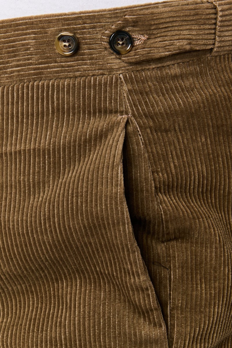 GANT Men Regular Fit Corduroy Pants, Brown - Image 3