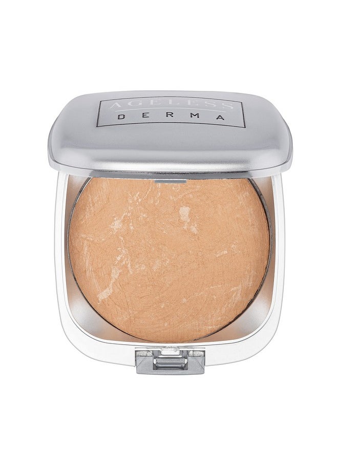 Ageless Derma Ageless Derma Mineral Baked Foundation- A Vegan - Paraben - Gluten and Cruelty Free buildable Powder Makeup Foundation (Antique Beige)  - Image 1