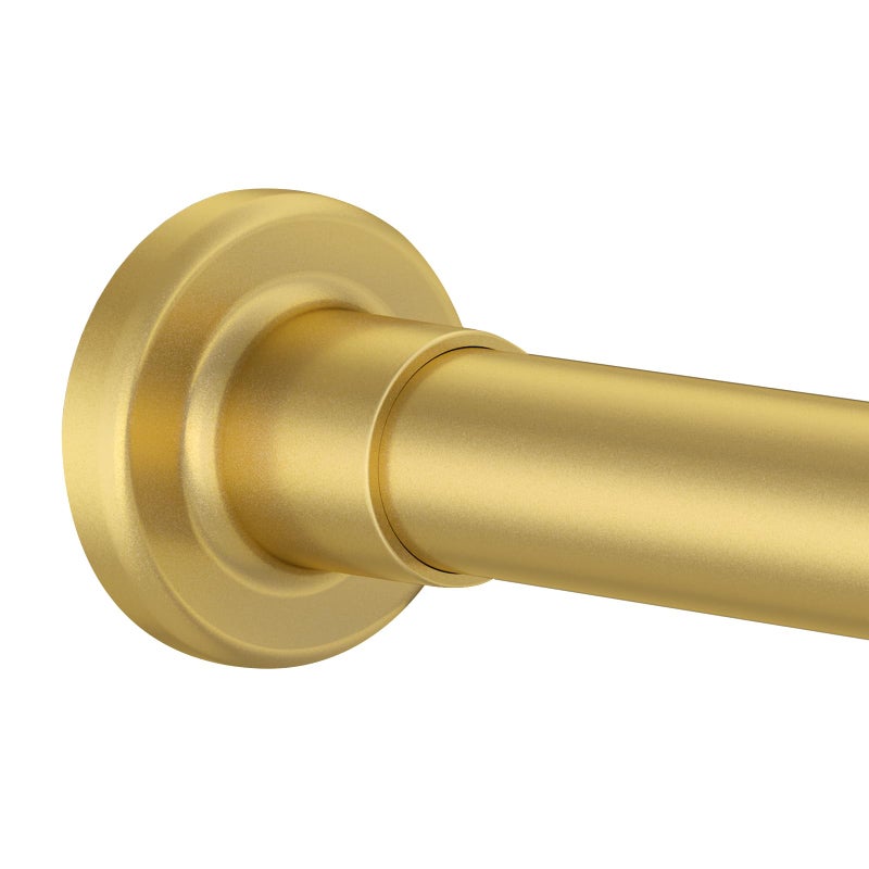 Alskarhem Shower Curtain Rod Adjustable 32"-80", Tension Shower Curtain Rod No Drilling Stainless Steel Rust Proof for RV Bathroom Shower Stall Apartment, Gold - Image 1