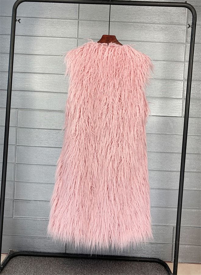 Loquat Extended Faux Fur Warm Vest  - Image 2