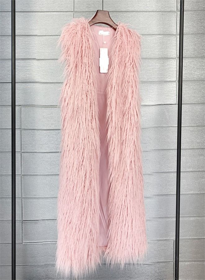 Loquat Extended Faux Fur Warm Vest  - Image 1