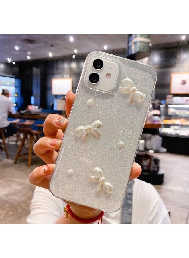 اس-توب جراب لهاتف iPhone 15 Pro مصنوع من مادة TPU الإيبوكسي اللامعة بقوس اللؤلؤ - Image 3