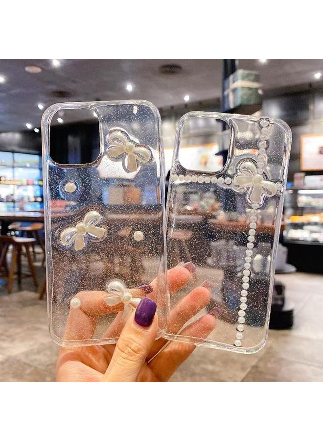 اس-توب جراب لهاتف iPhone 15 Pro مصنوع من مادة TPU الإيبوكسي اللامعة بقوس اللؤلؤ - Image 2