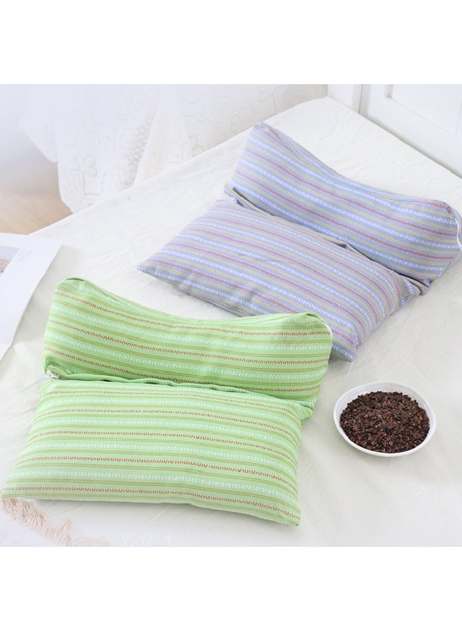 Buckwheat Hulls Filling Health Neck And Cervical Pillows With Head Support Removable Triangular Shape Gentle-Cervical Support Pillow For Pain Relief - Image 2