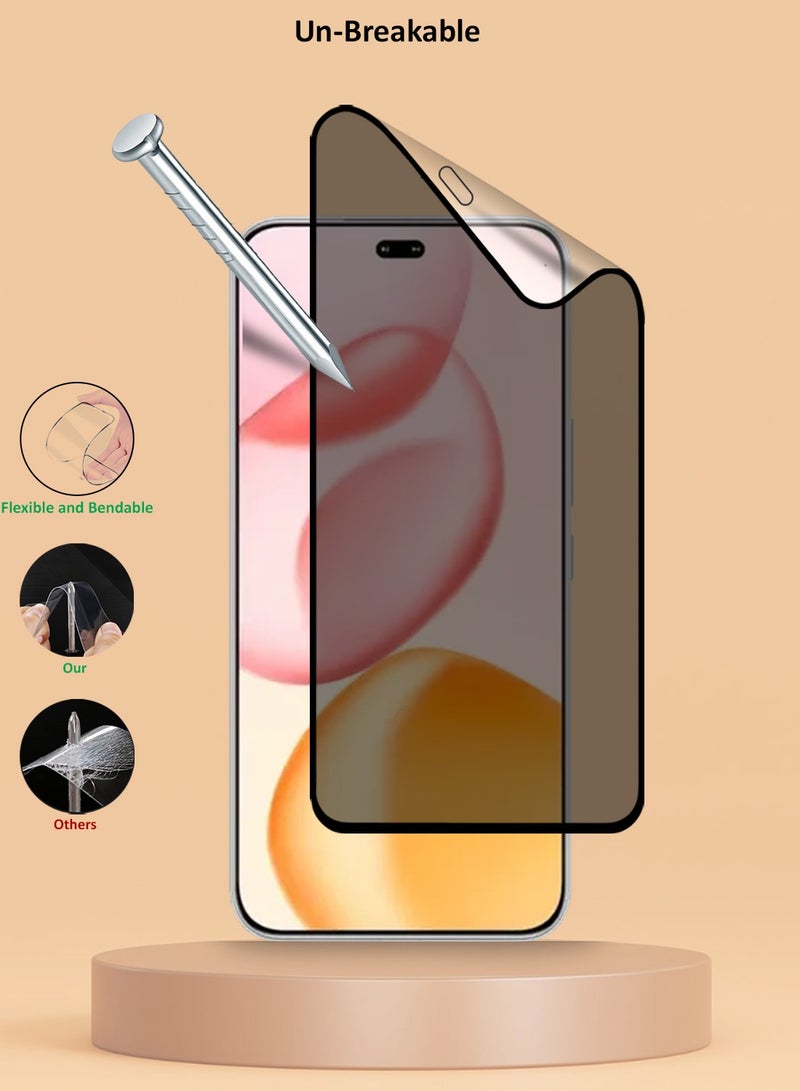 Techie 2 Pack Full Cover Matte Ceramic Privacy Screen Protector for Honor 400 Lite / Honor 200 Lite / X8c – Anti Fingerprint, Bubble Free Easy Installation - Image 5