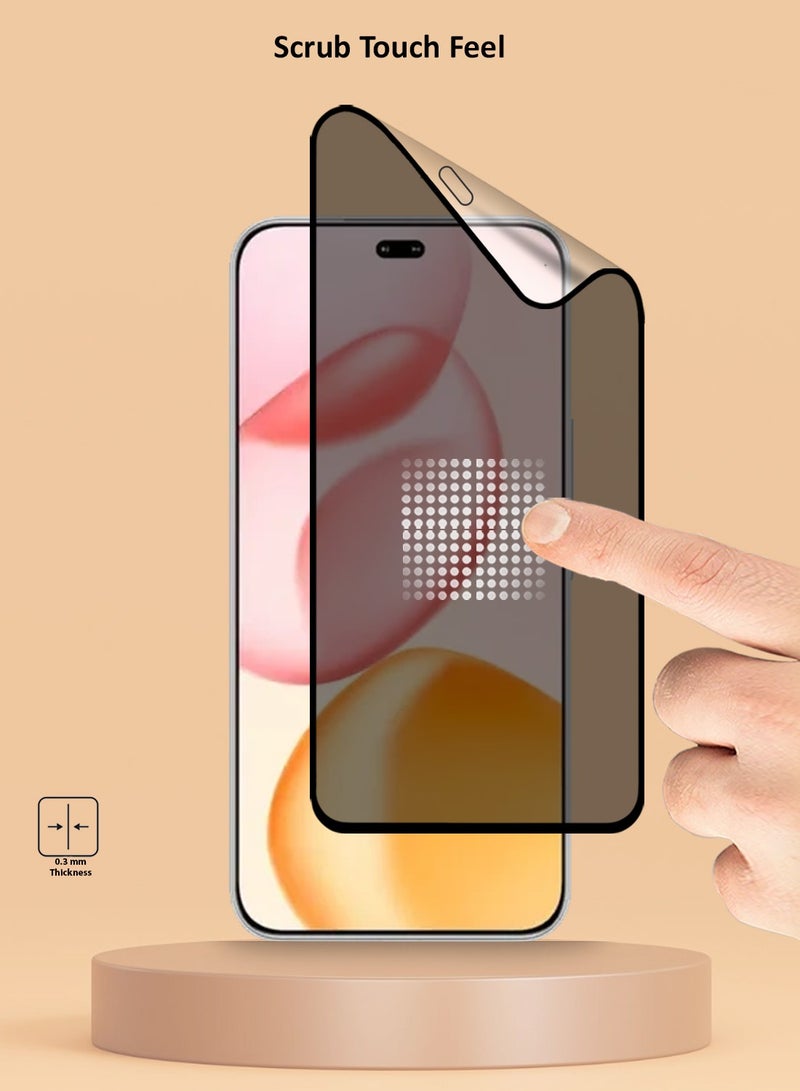 Techie 2 Pack Full Cover Matte Ceramic Privacy Screen Protector for Honor 400 Lite / Honor 200 Lite / X8c – Anti Fingerprint, Bubble Free Easy Installation - Image 3