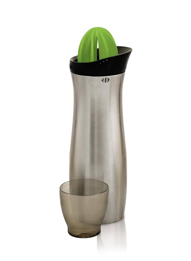 Tovolo Cocktail Shaker Stainless Steel (24 oz.) - Built-In Citrus Reamer, Strainer, & Jigger / Gadget for Bar Cart, Bartending, Home Bar, Mixology, Kitchen, & Gifting - Image 1