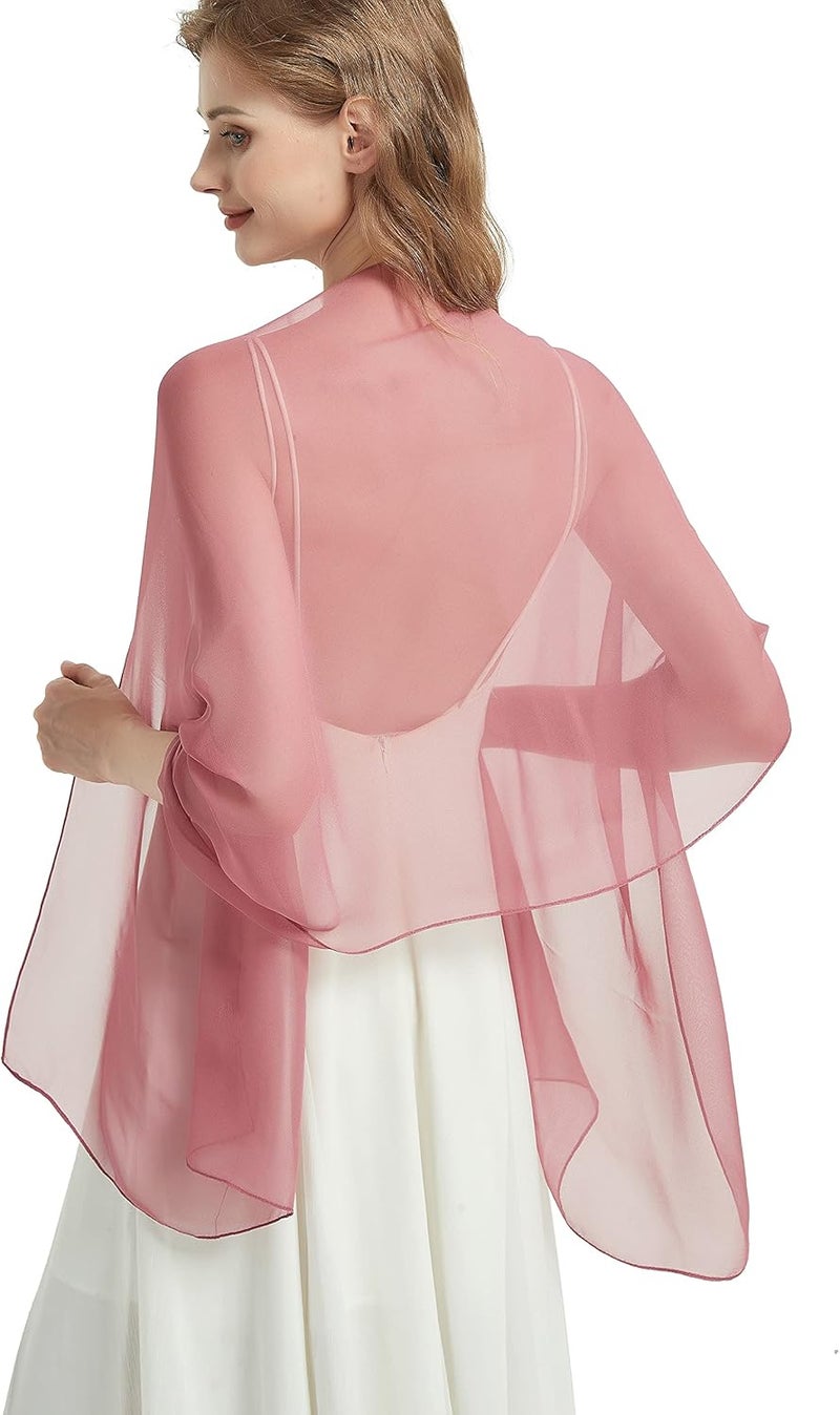 PANTONIGHT Long Chiffon Sheer Scarf For womens - Image 2