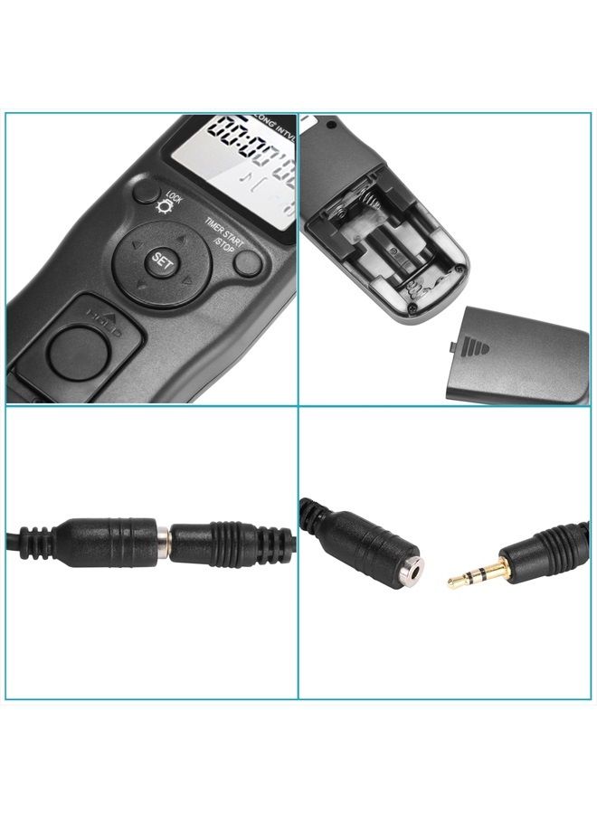 Neewer Shutter Release Timer Remote Control Cord Compatible with Canon EOS 550D/Rebel T2i, 450D/Xsi, 400D/Xti, 350D/XT, 300D 60D 600D 500D 1100D 1000D 10D 20D 30D 40D 50D  - Image 4