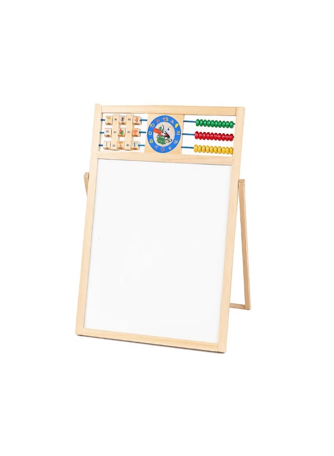 Factory Price Double-Sided Magnetic Wooden Easel Board for Kids with Accessories - 52.7cm x 39cm x 27.5cm - Image 2
