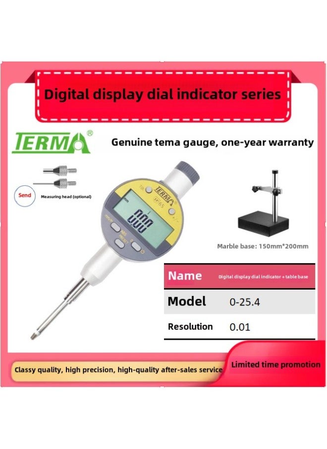 Generic Digital Display Dial Indicator Height Gauge Measuring Gauge 0-12.7 25.4 50 Extra Horse Gauge Direct Sales-Color:100 Dial Indicator  - Image 3