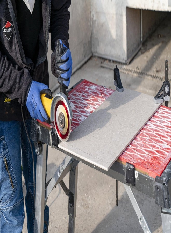 Rubi Premium Diamond Blade Red Cobra Dry 4"- Ideal for Cutting Porcelain, Ceramic, Marble, Granite, Natural Stone - 5/8” Ring Adapter Included - Image 5