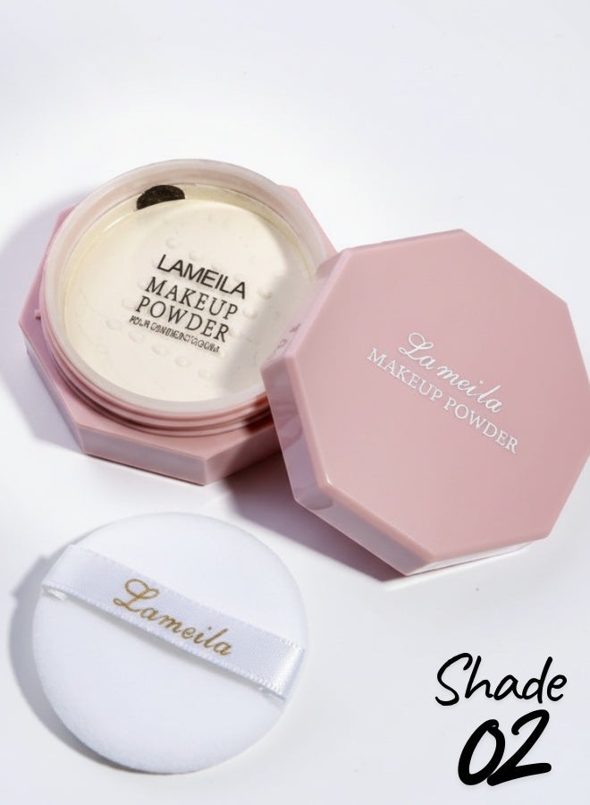 Makeup Powder 7 g Shade 02 Long Lasting Smooth Natural Finish Lightweight Face Powder