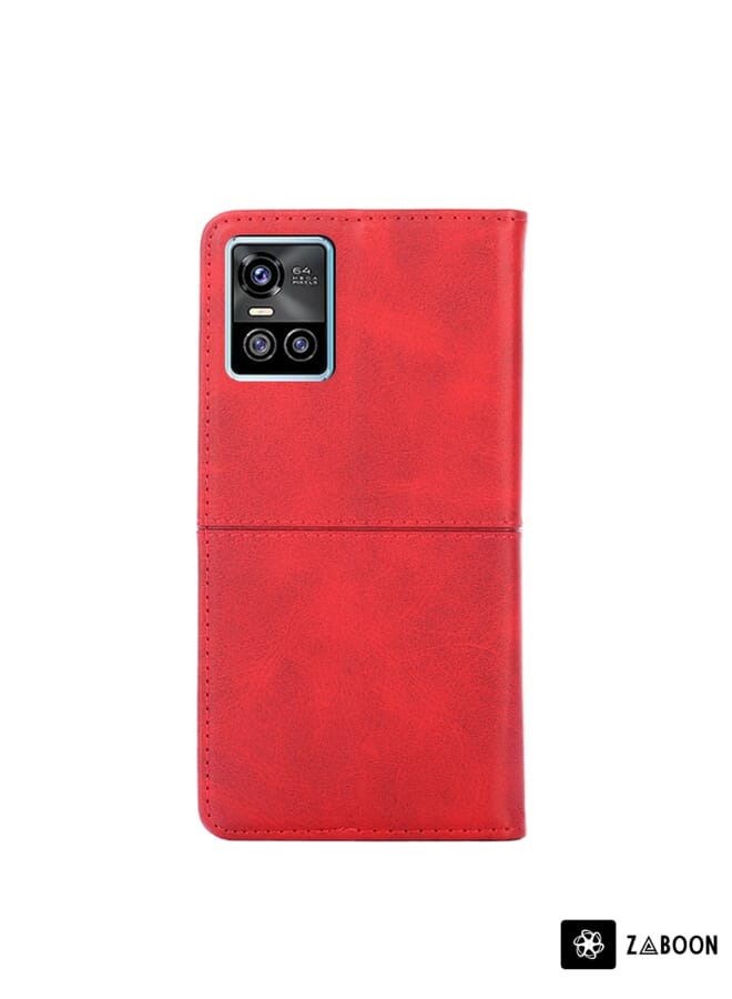 Zaboon Protective Case For OPPO Reno5 A Cow Texture Magnetic Horizontal Flip Leather - Image 3