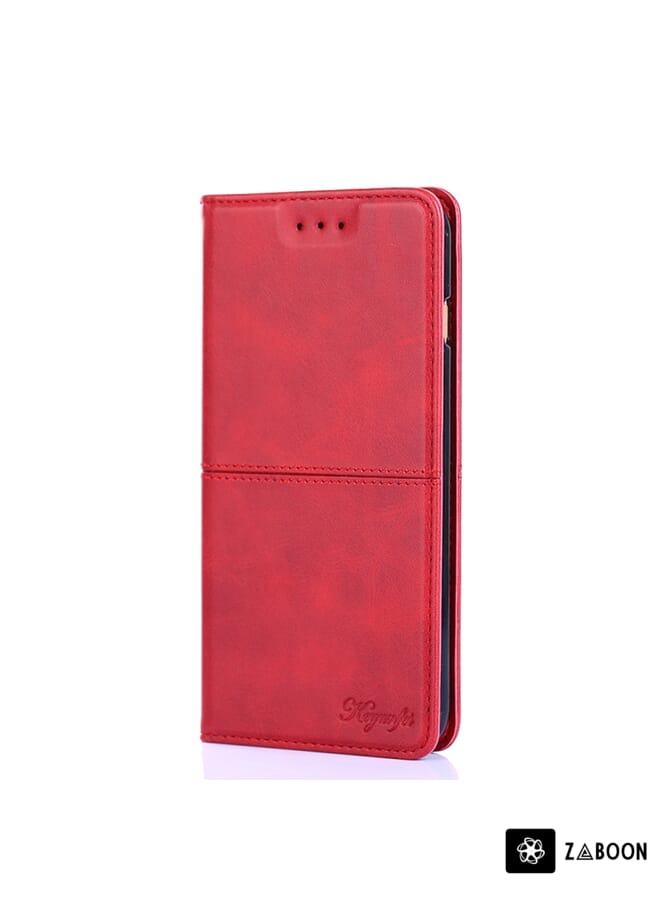 Zaboon Protective Case For OPPO Reno5 A Cow Texture Magnetic Horizontal Flip Leather - Image 2