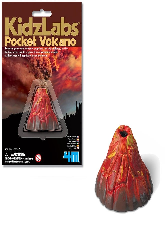 4M: KidzLabs: Pocket Volcano - Create Mini Tabletop Volcanic Eruptions, Baking Soda, Chemical Reactions Kit, STEM Science Activity Set, Kids Ages 5+ - Image 2
