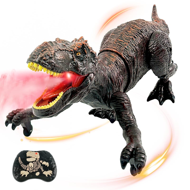 TALGIC Remote Control Dinosaur for Boys 47 Robot Dinosaur Toys for Kids 57 rc Dinosaur with Realistic Legs Spray StreamRemote Dinosaur Toys for Kids3 4 5 6 9 Year Old boy Birthday Gift Red - Image 3