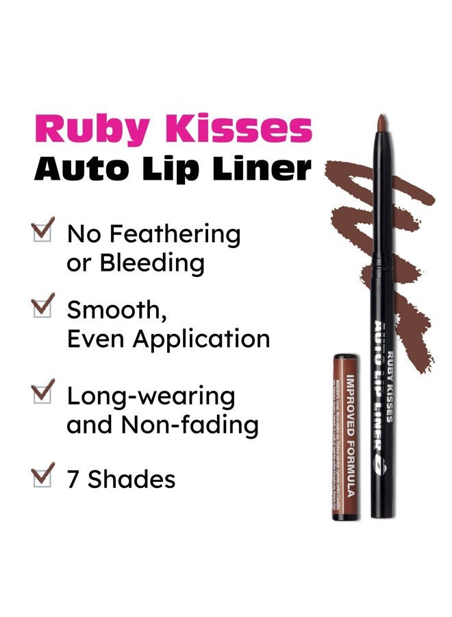 Ruby Kisses قلم تحديد الشفاه الأوتوماتيكي (بني 3 عبوات) - Image 5