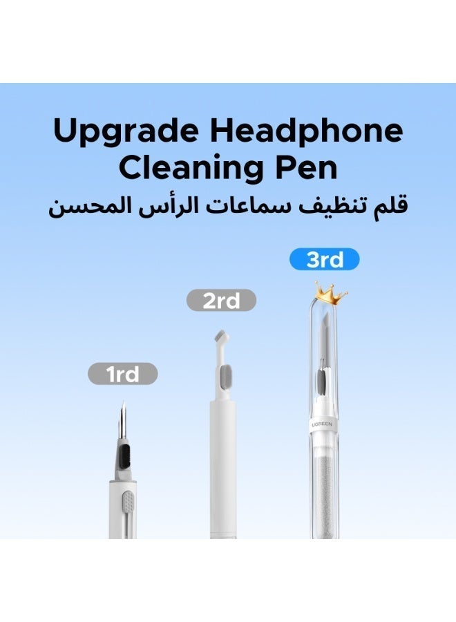 Ugreen Cleaner Kit for Airpods, Earbuds Cleaning kit for Airpods Pro, JBL, HUAWEI, Multi-Function Cleaning Tool with Brush Sponge for Wireless Earphones Case, Bluetooth Headphone, Camera, iPhone & EchoBuds Magic White Bluetooth ANC 52dB In-Ear Wireless Headphones with Smart Touch Screen, 12 One-Touch Functions, Battery Life (6H for Headphones, 30H Total), Compatible with iPhone 17/16 Series, Huawei -Bundle - Image 3