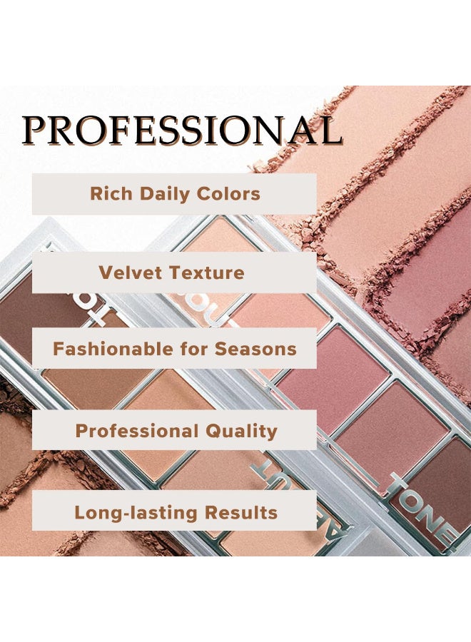 MYHO Neutral Naked Brown Eyeshadow Palette - 5 Colors Nude Brown Tones, Velvety Matte, Long-Lasting & Waterproof for Natural Everyday Looks (02#) - Image 5