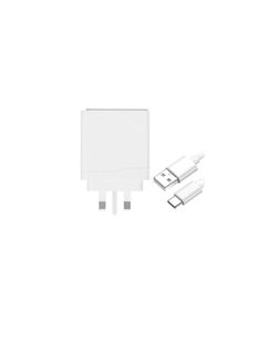 OnePlus One 100W Supervooc Charger for Oneplus 13 13R Nord 4 CE 4 Lite 8A Warp Charger Block Replacement with 8A Warp Charge Cable 1M USB Wall Plug UK Power Adapter for Oneplus 12 12R 11 10 Pro OPPO A78 A38 (White)  - Image 2