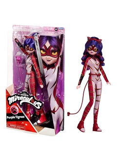 Playmates Toys Miraculous Heroez Fashion Doll - Purple Tigress  - Image 1