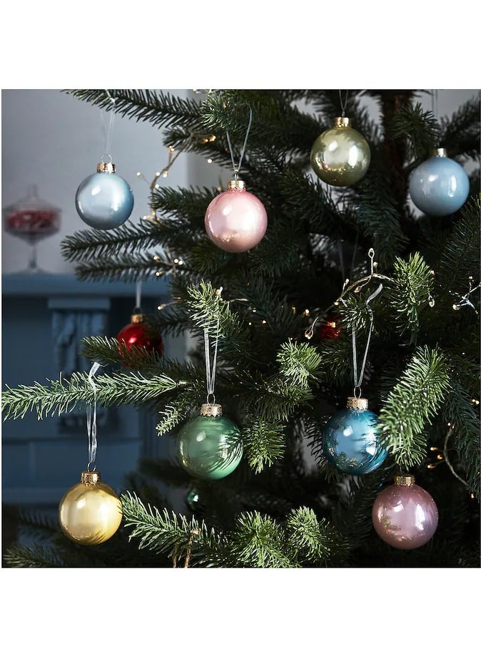 Generic VINTERFINT Decoration, bauble, glass mixed colours, 6 cm 16 pack  - Image 1