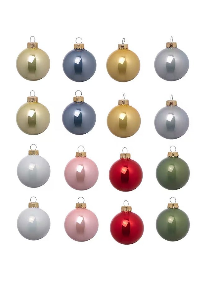Generic VINTERFINT Decoration, bauble, glass mixed colours, 6 cm 16 pack  - Image 2
