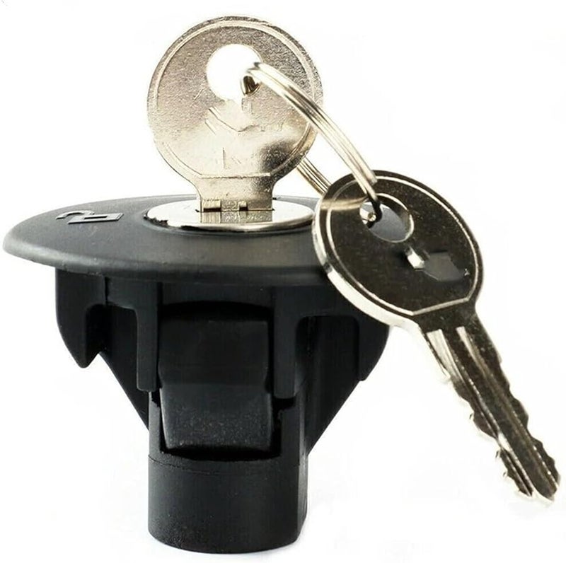 Black Car Fuel Tank Cap With Key For Ford Escape Explorer Focus 2009 2012 - Image 2
