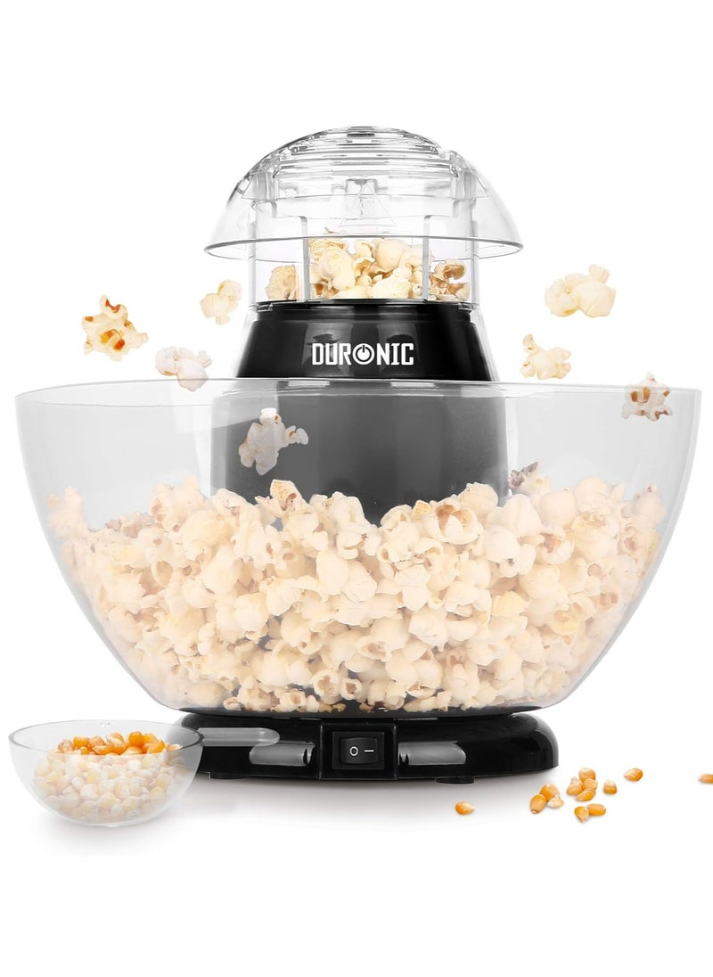 Duronic - POP50 Popcorn Maker | 50g Capacity | Electric Hot Air Cooking | Low-Calorie - Image 1