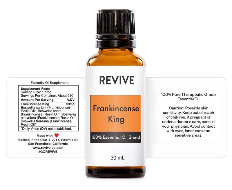 REVIVEEO Frankincense King Essential Oil Blend 30mL by Revive Essential Oils - 100% Pure Therapeutic Grade, for Diffuser, Humidifier, Massage, Aromatherapy, Skin & Hair Care - Image 3