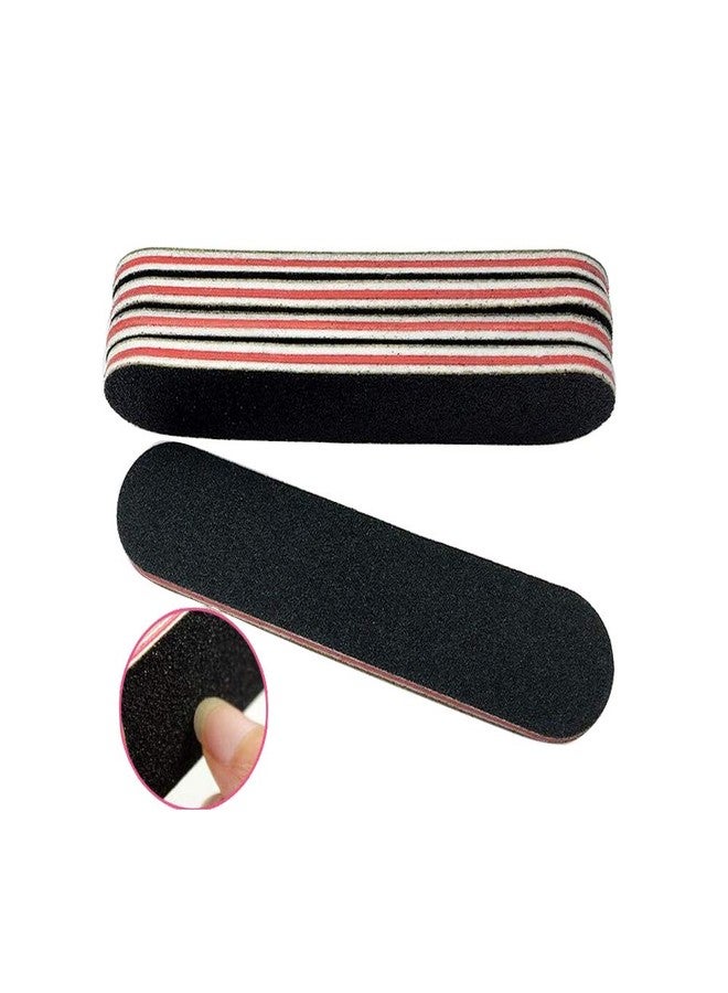 SYBL 12PCS Mini Proffessional Black Nail Files Emery Boards EVA Two-Sided Washable Artwork Cosmetic Manicure Pedicure Tools Trimming Polishing Buffering Files - Image 3