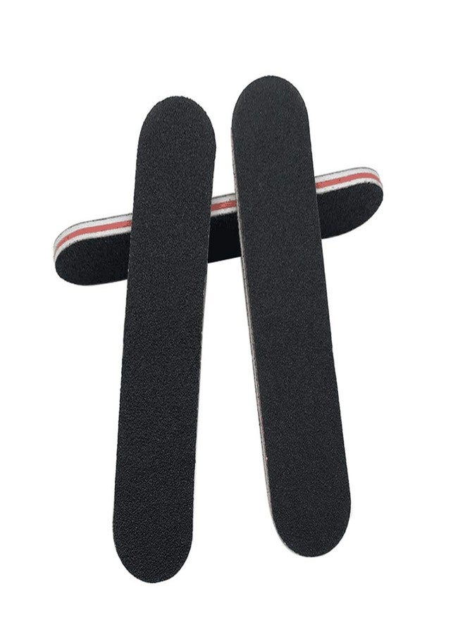 SYBL 12PCS Mini Proffessional Black Nail Files Emery Boards EVA Two-Sided Washable Artwork Cosmetic Manicure Pedicure Tools Trimming Polishing Buffering Files - Image 4