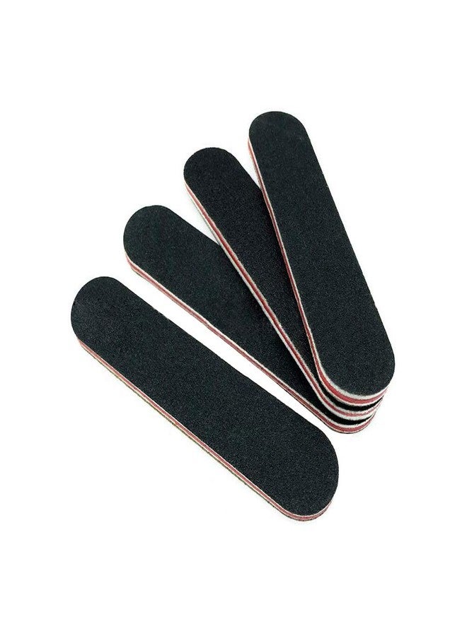 SYBL 12PCS Mini Proffessional Black Nail Files Emery Boards EVA Two-Sided Washable Artwork Cosmetic Manicure Pedicure Tools Trimming Polishing Buffering Files - Image 1