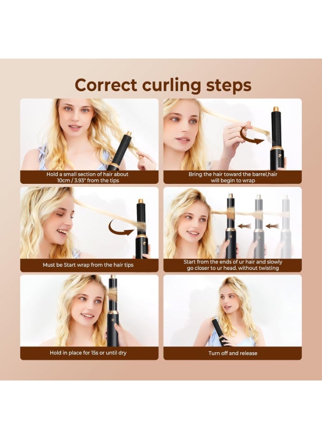 0TO1 TECH Blow Dryer Brush, 5 in 1 Upgrade Hair Dryer Brush Air Curler Air Curling Wrap Styler, Detachable Hot Air Brush Negative Ion Curling Brush Iron, Hair Styling Tools for Drying Curling Straightening - Image 5