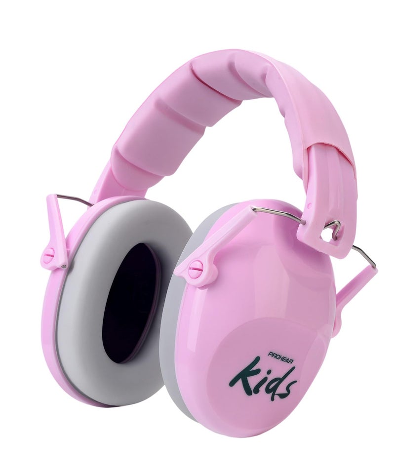 PROHEAR 032 2.0 Noise Cancelling Headphones for Kids - 25dB Noise Reduction - Adjustable Sensory Ear Protection Muffs for Concert, Fireworks, Monster Truck Shows, School - Bunny Nose Pink - Image 1
