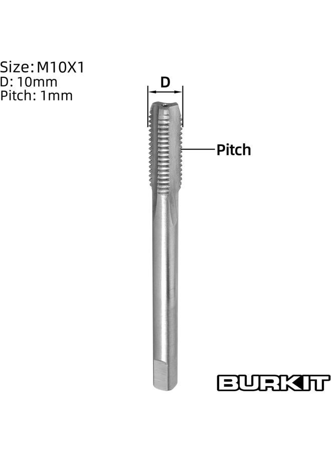 Burkit M12 X 1.5 Spiral Point Tap, HSS Titanium coating Spiral Point Plug Threading Tap M12 x 1.5 - Image 2