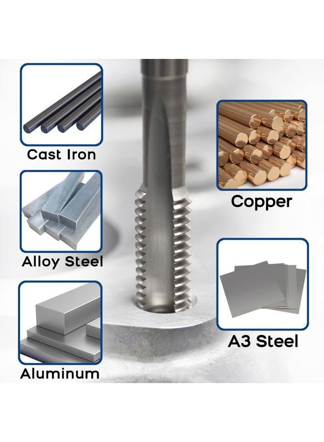 Burkit M12 X 1.5 Spiral Point Tap, HSS Titanium coating Spiral Point Plug Threading Tap M12 x 1.5 - Image 5