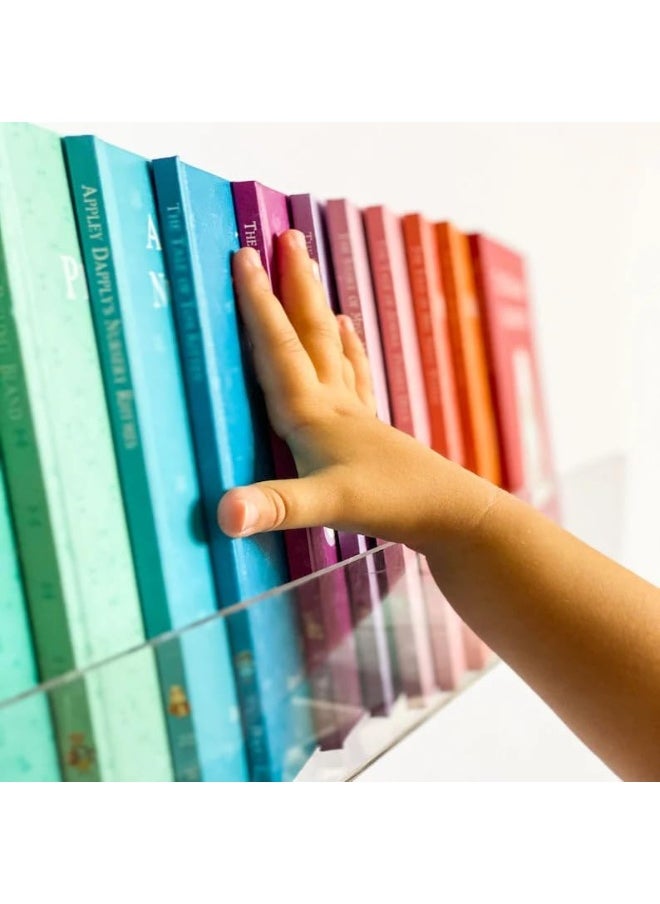 Horoof Home Horoof Home® Clear Acrylic Floating Bookshelves  - Image 4
