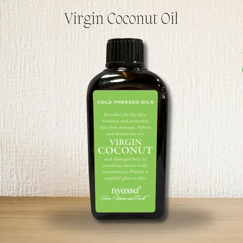 NYASSA 100% Pure & Natural Cold Pressed Coconut Oil 100ml | For Cooking, Skin, Hair & Baby Care | Undiluted Coconut Oil for Strong Hair, Scalp Nourishment & Deep Hydration - Image 2