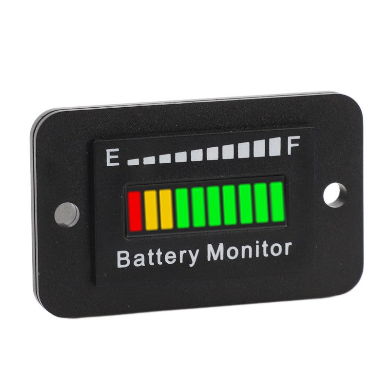 LED Battery Monitor Meter 12V-72V IP65 Waterproof Dustproof 3-Color LED Power Indicator - Real-Time Battery Fuel Gauge for Golf Carts Forklifts Lawn Mowers - Image 2