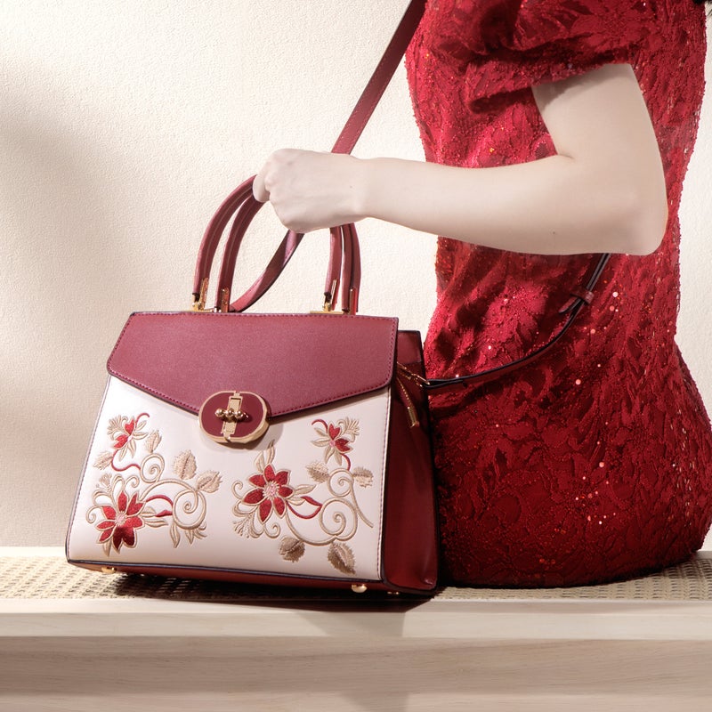Mother'S Day Gift For Mother Large Capacity Handbag Women'S Mother'S Bag Atmospheric High-End Embroidered Women'S Bag - Image 4