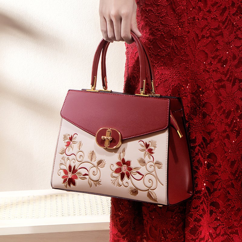 Mother'S Day Gift For Mother Large Capacity Handbag Women'S Mother'S Bag Atmospheric High-End Embroidered Women'S Bag - Image 2
