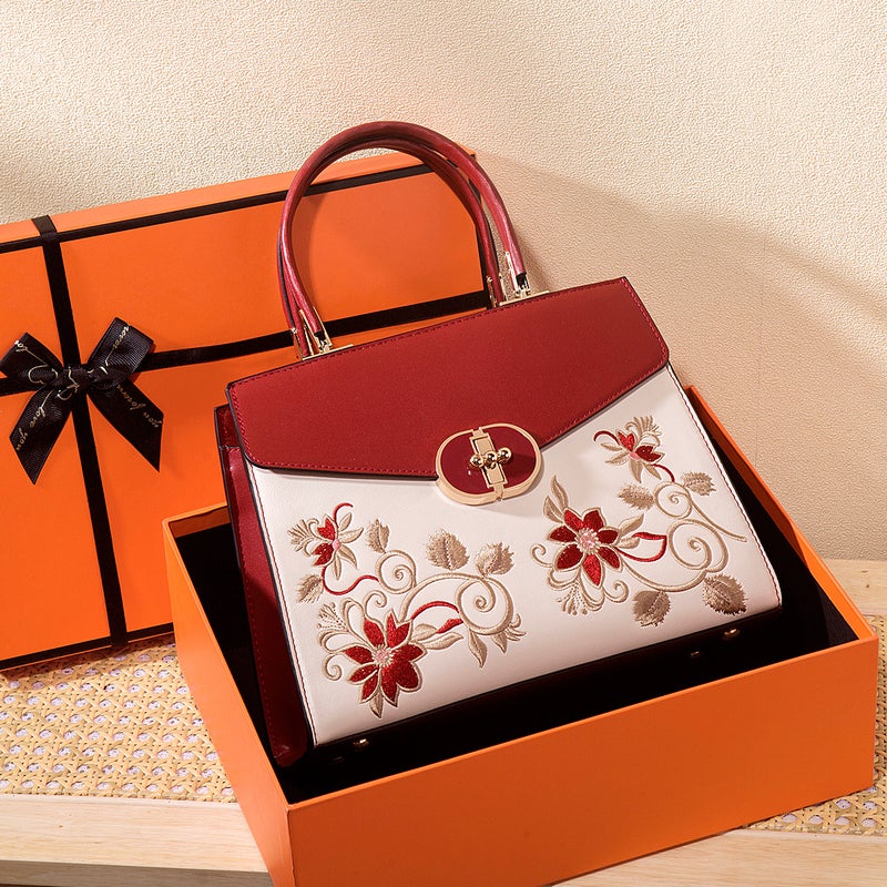 Mother'S Day Gift For Mother Large Capacity Handbag Women'S Mother'S Bag Atmospheric High-End Embroidered Women'S Bag - Image 5